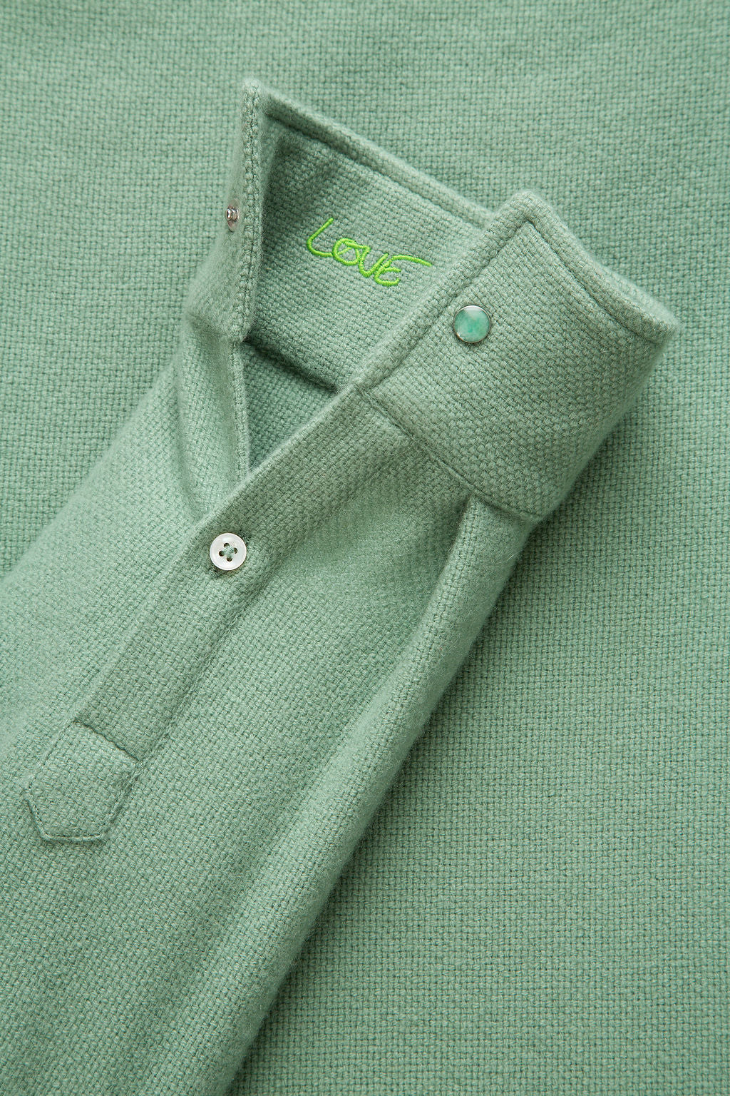 Agave Solid Cashmere Shirt - Image 4