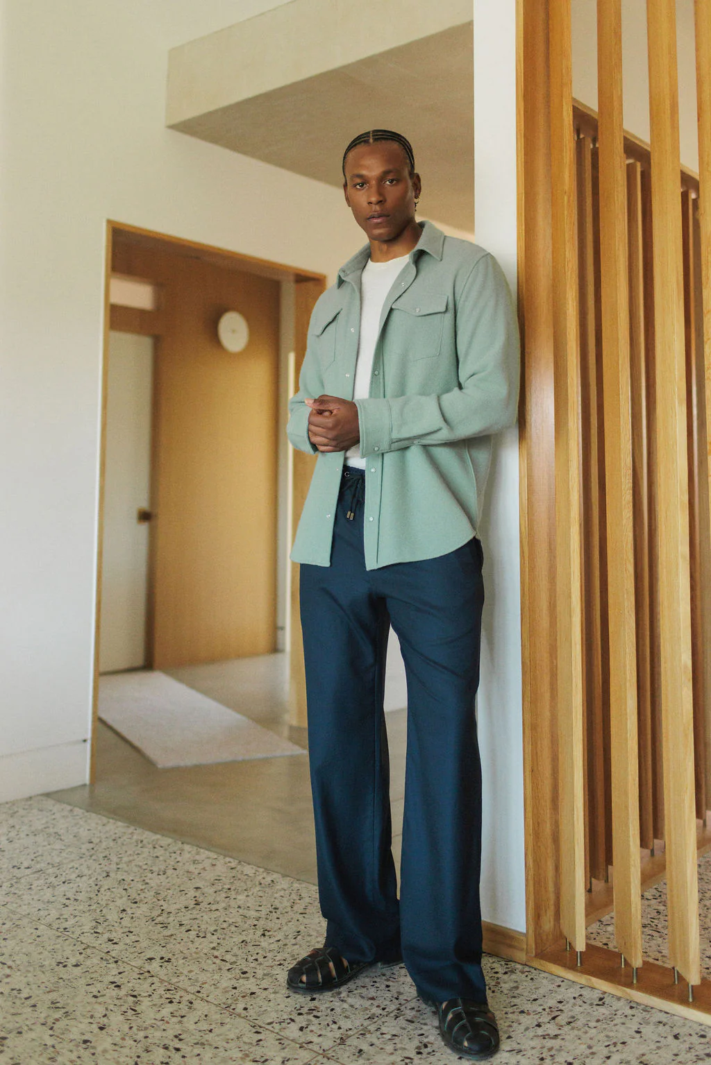 Agave Solid Cashmere Shirt - Image 5