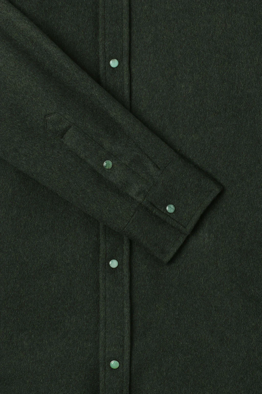 Army Heavyweight Brushed Cashmere Overshirt - Image 3