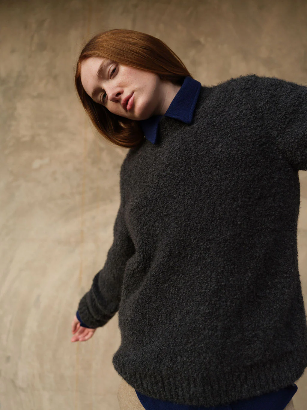 Charcoal Cashmere Cloud Sweater - Image 4