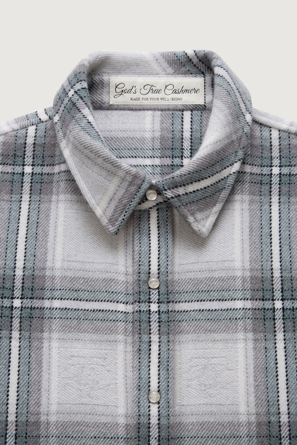 Cloud Light Tartan Cashmere Shirt NP - Image 2