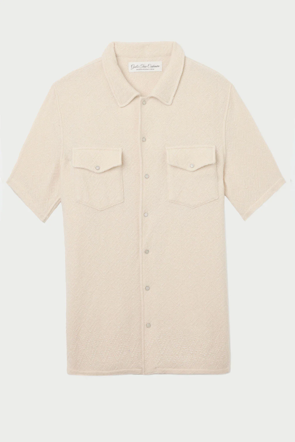 Diamond Cashmere Short Sleeve Shirt