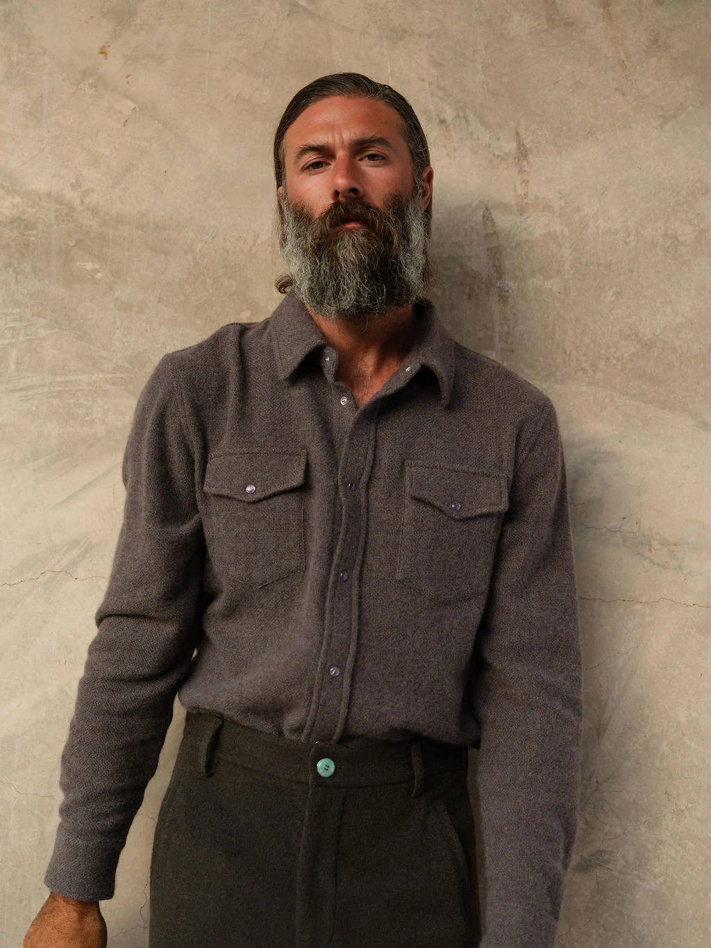 Espresso Cashmere Shirt - Image 4