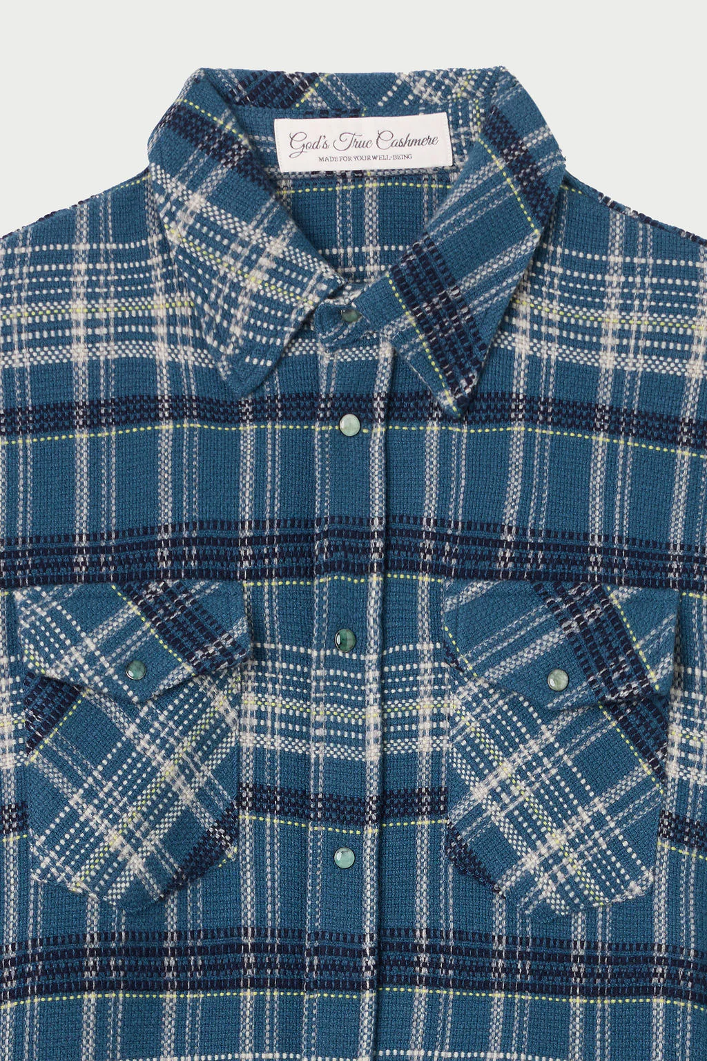 Fantasia Tartan Cashmere Shirt - Image 2