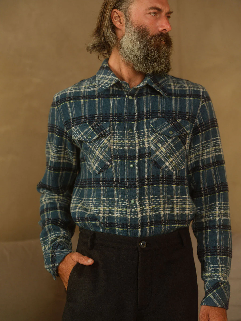 Fantasia Tartan Cashmere Shirt - Image 4