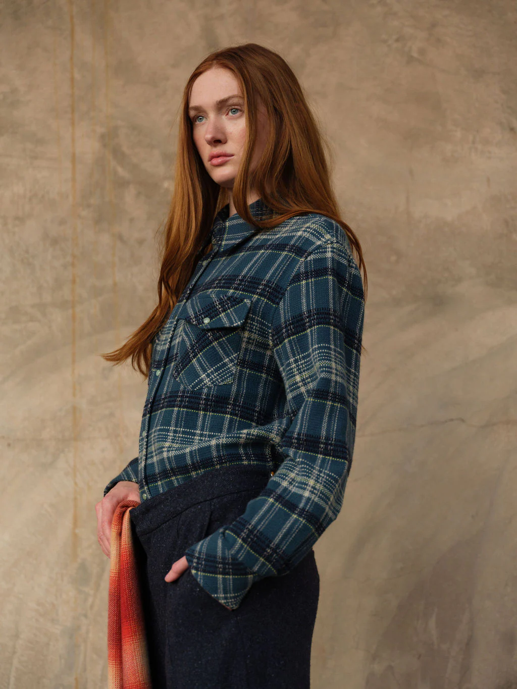 Fantasia Tartan Cashmere Shirt - Image 5