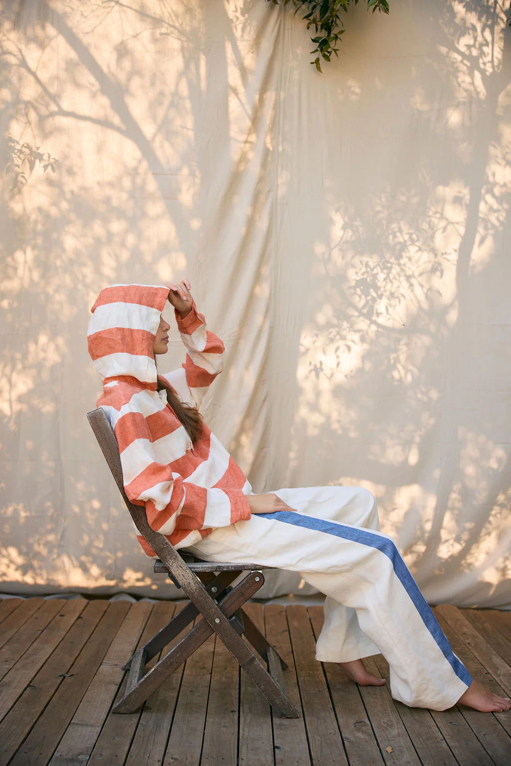 Ivory Racer Linen Pant - Image 3