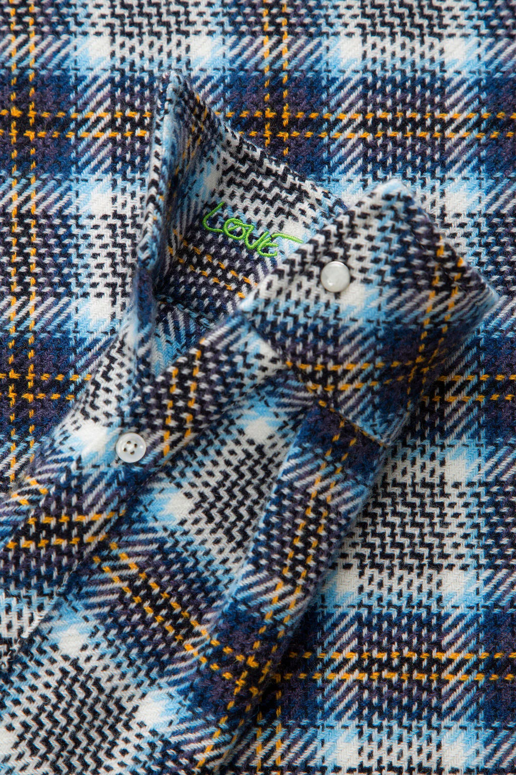 Lightning Storm Tartan Cashmere Shirt - Image 3