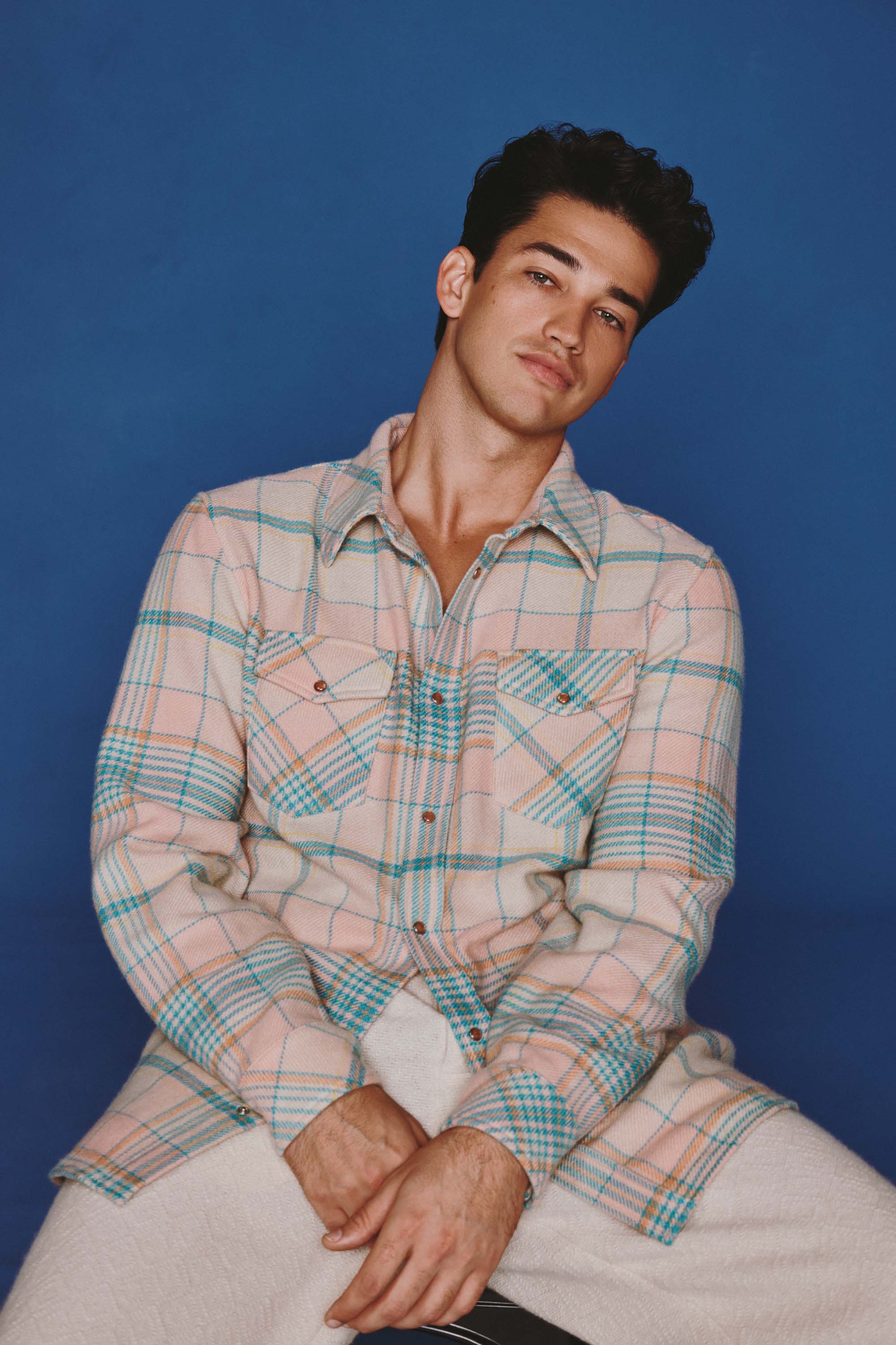 Lover Tartan Cashmere Shirt - Image 5