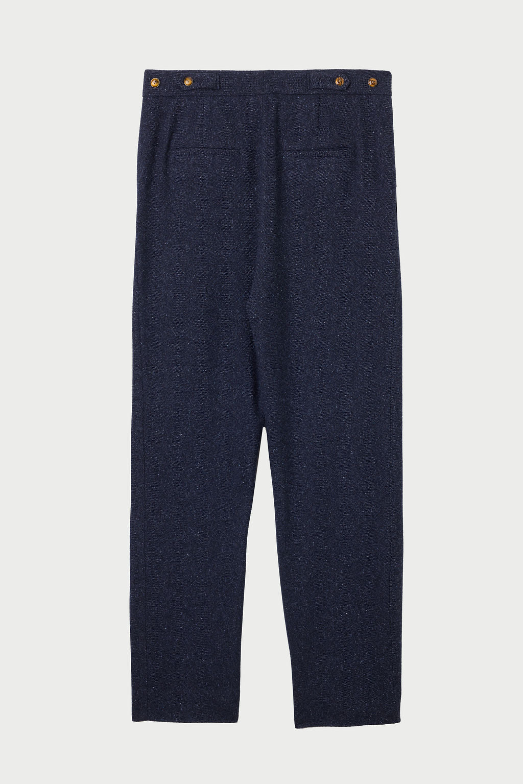 Midnight Cashmere Twill Donegal Trouser - Image 2