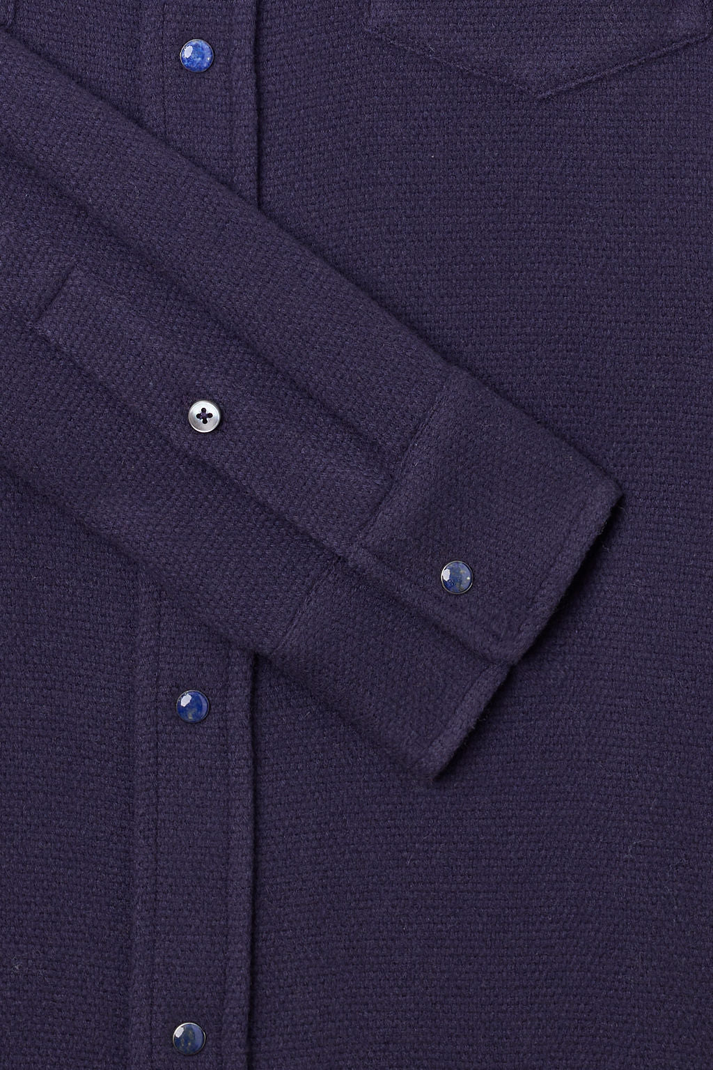 Midnight Sea Cashmere Shirt - Image 4
