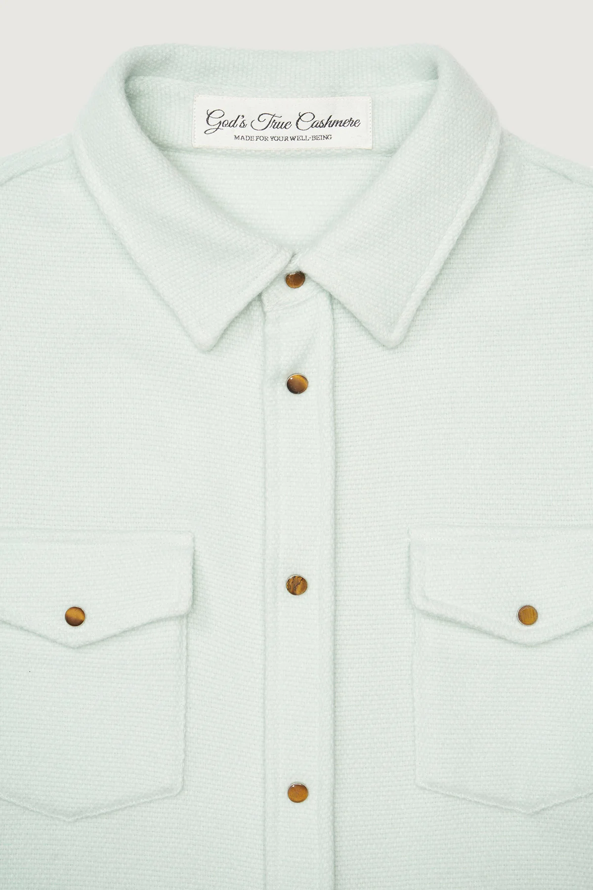 Mint Cashmere Shirt - Image 2