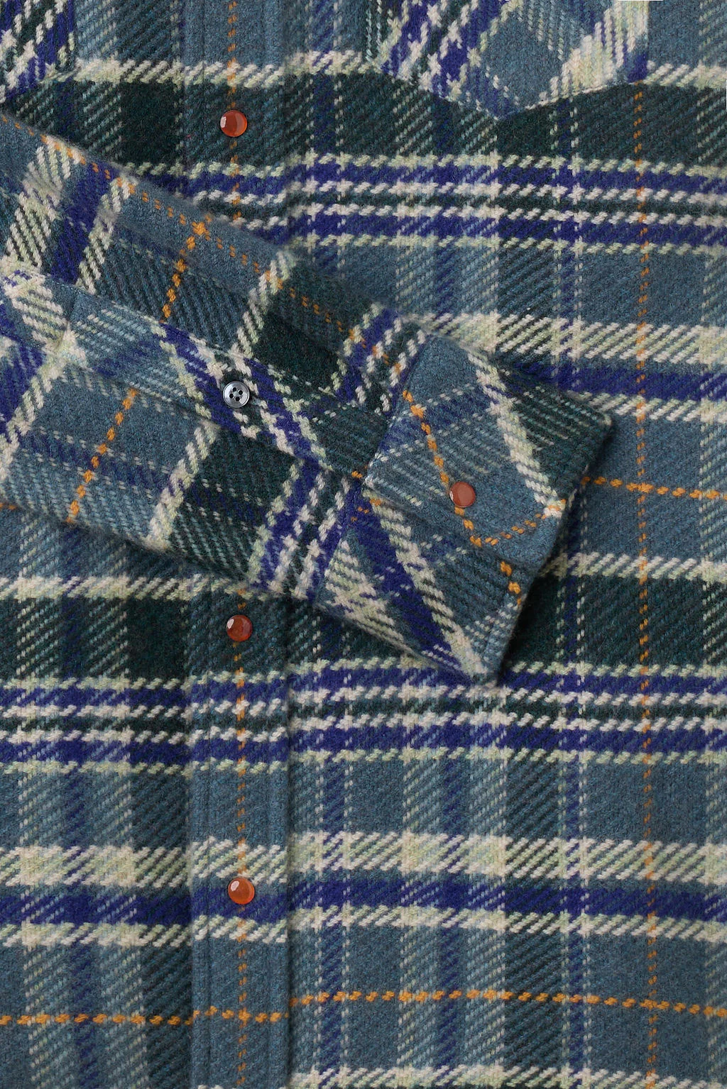 Oceantide Plaid Cashmere Shirt - Image 3