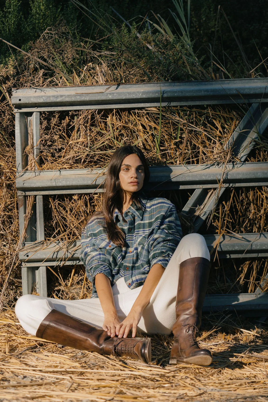 Oceantide Plaid Cashmere Shirt - Image 4