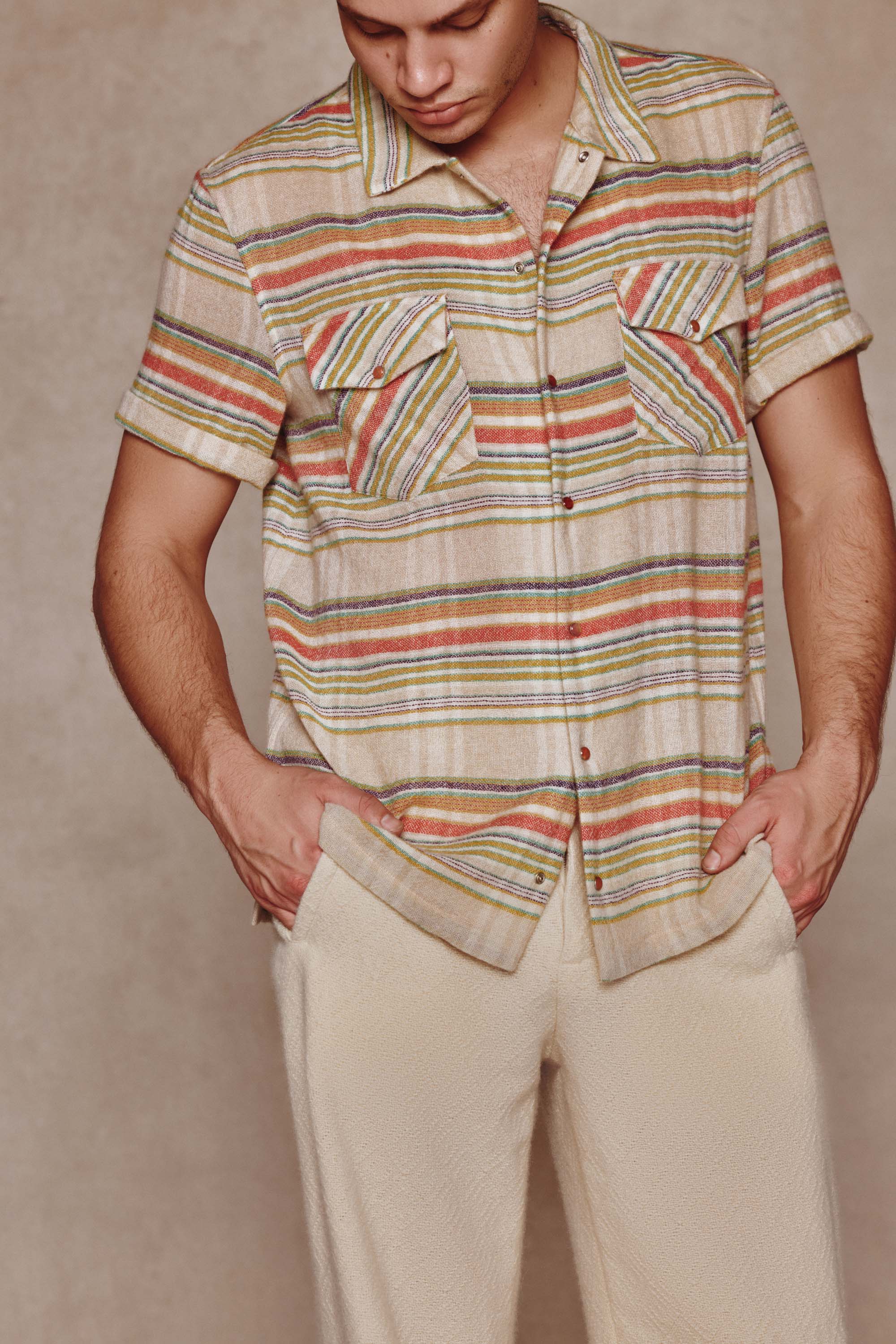Seaside Gauze Cashmere Shirt - Image 5