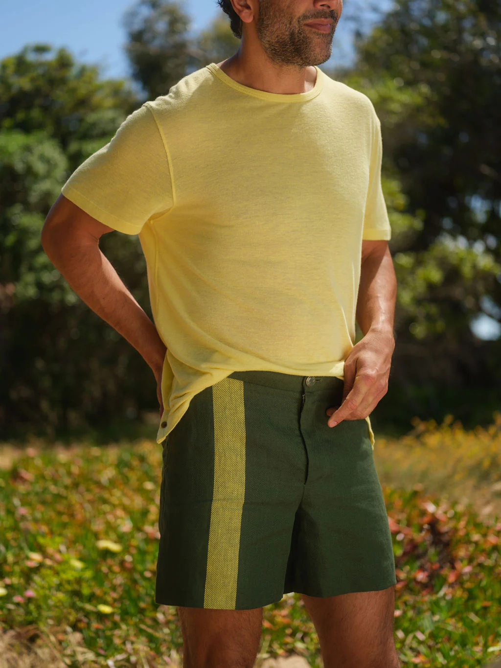 Spruce Racer Linen Short - Image 3
