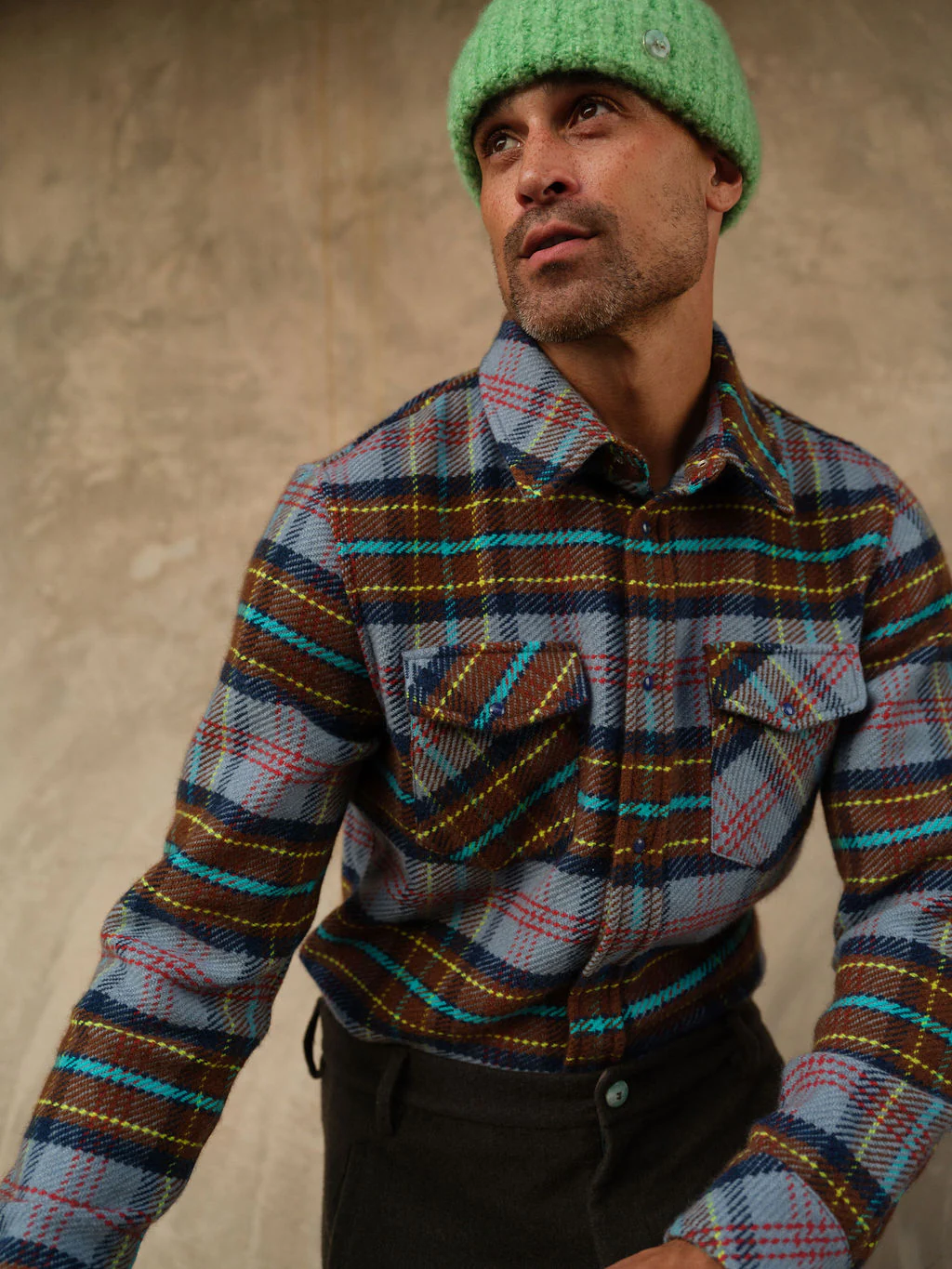 Stone Jeans Tartan Cashmere Shirt - Image 5