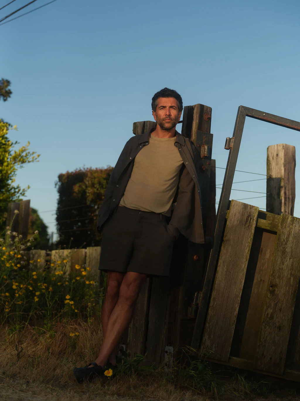 Tan Knit Linen T-Shirt - Image 3