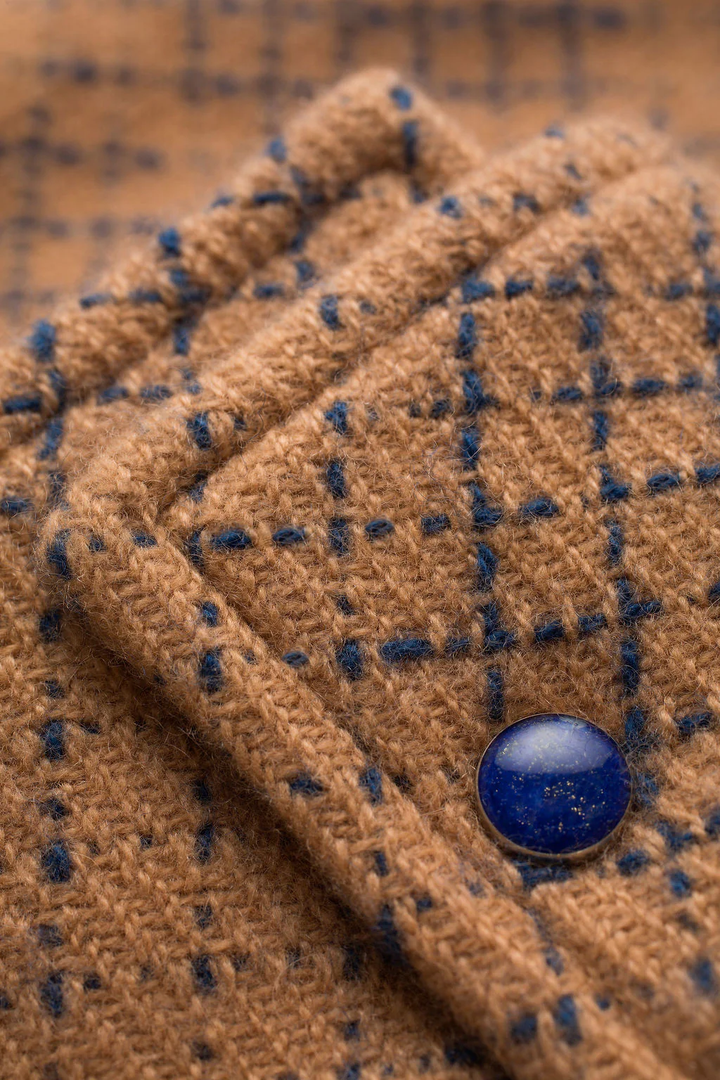 Taupe Ombre Check Cashmere Shirt - Image 4