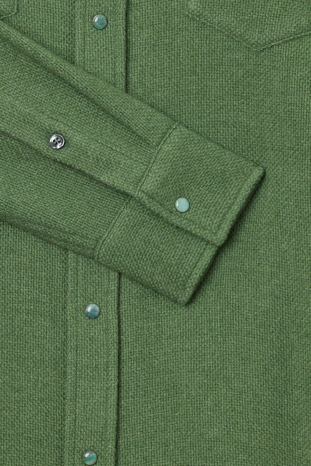 Willow Green Cashmere Shirt - Image 3
